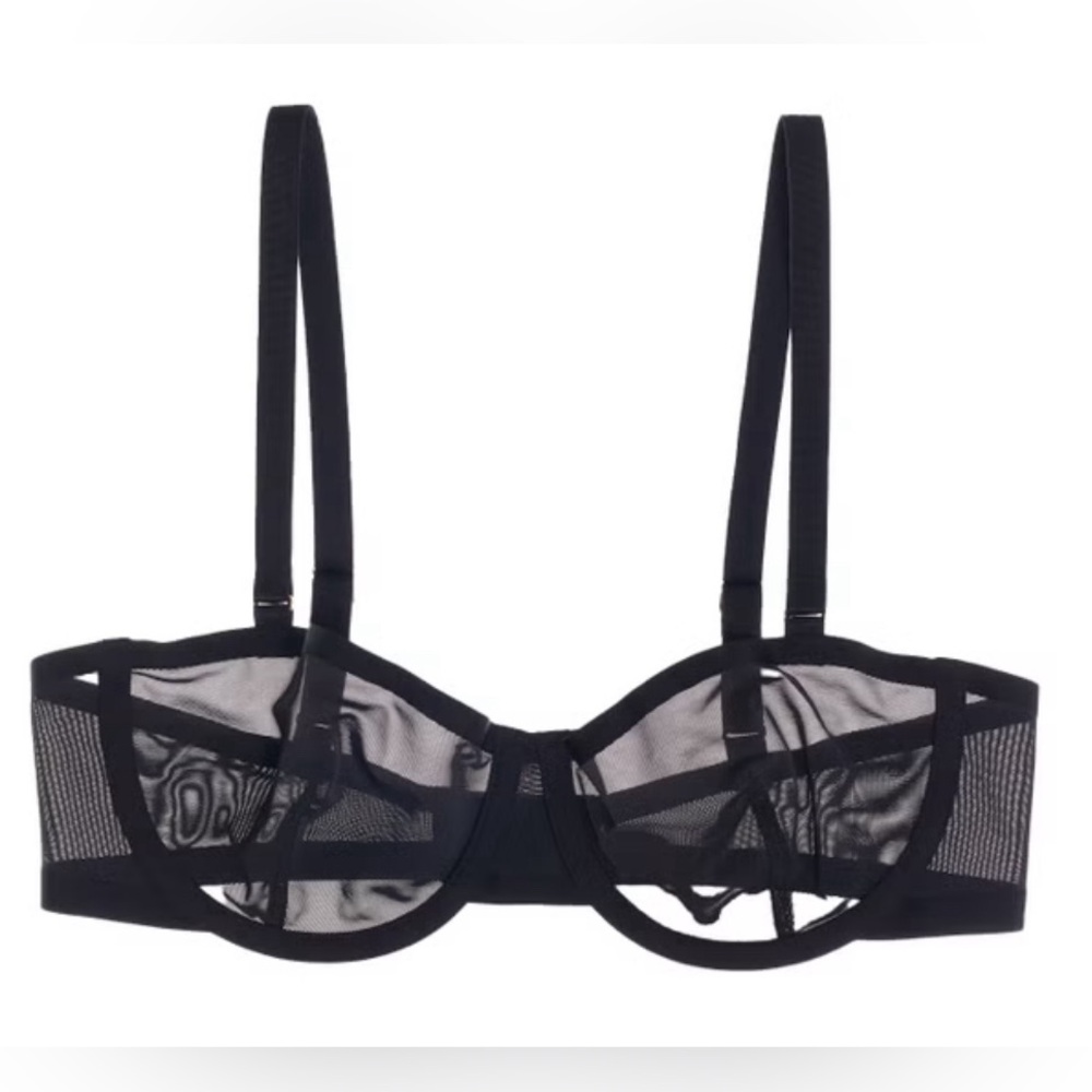 CUUP The Balconette Bra Mesh Sz 34E NWOT